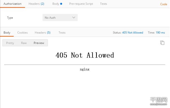 Nginx将静态文件响应POST请求，提示405错误问题