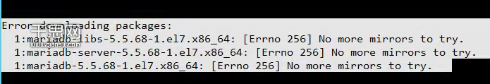 yum 报错 Error downloading packages