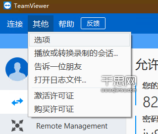 通过 IP 地址连接到远程 TeamViewer